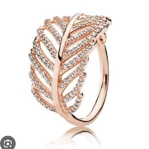 Pandora rose gold light as a feather ring-rose gold